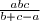 \small \frac{abc}{b + c - a}